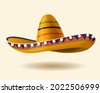 mexican hat isolated