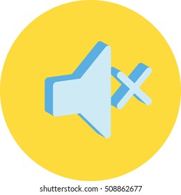 3d sound off UI icon or button