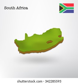 3d South Africa Map