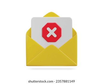 3D-Spam-E-Mail-Briefumschlag - Symbol	