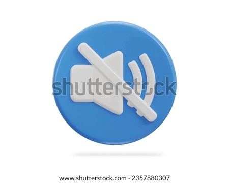 3d speaker mute icon no sound icon