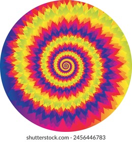 3d spectrum vector tie dye effect 