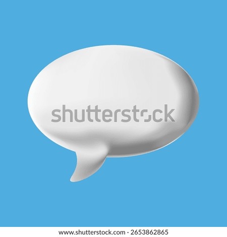 3d speech bubble , baloon cloud, oval chat