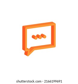 3D Speech Bubble Icons Design Vector