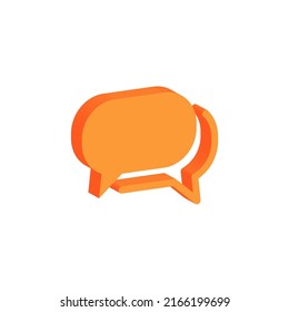 3D Speech Bubble Icons Design Vector