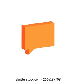 3D Speech Bubble Icons Design Vector
