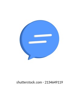 3D speech bubble icons. Realistic 3D chat, talk, messenger, communication, dialogue bubble icon. Vector illustration square, circle and rectangle chat box. Banner, sticker, tag, badge template.