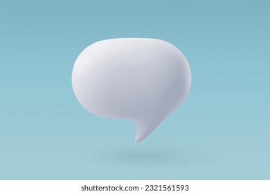 burbuja de habla 3D. cuadro de diálogo vector, cuadro de conversación, globo de diálogo de mensajes, vector EPS 10