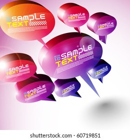 3D Speech Bubbles Design