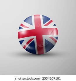 3d sphere background with flag of England. An element of impact for the use you want to make of it.