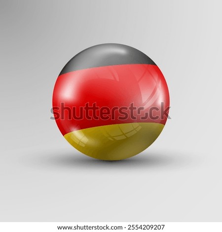 3d sphere background with flag of Germany. An element of impact for the use you want to make of it.