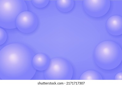 3d sphere background. Flying abstract balls, geometric round shapes, with a glossy glow and gradient. Blue design template, modern, minimal art background, bright circle, orb. Bubble or liquid. Vector