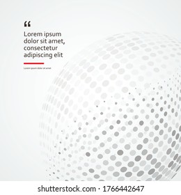 3d sphere consisting points. Bright color. Polygon vector wireframe concept. Particle future