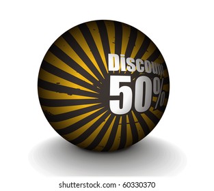3d sphere sale design.