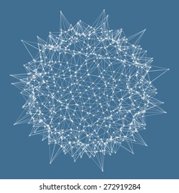3d sphere. Technology concept. Vector illustration. Can be used for banner, flyer, book cover, poster.
