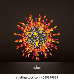 3d Sphere. Technology Concept. Vector Illustration.