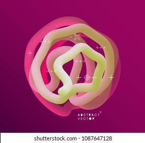 3d sphere. Vector art illustration. Dynamic effect. Cover design template. Can be used for advertising, marketing, presentation.