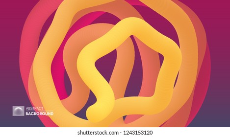 Esfera 3d. Ilustração de arte vetorial. Efeito dinâmico. Modelo de design de capa. Pode ser usado para publicidade, marketing e apresentação.