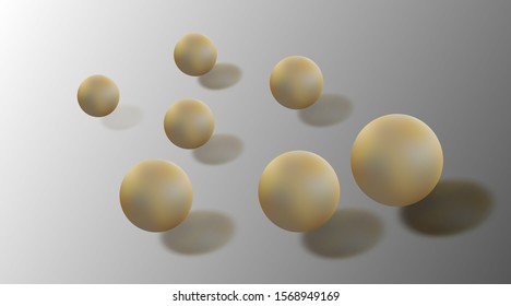 3D sphere vector background. realistic design in eps 10