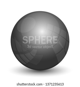 3d sphere vector design illustration isolated on white background