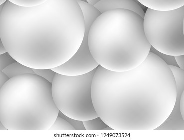 3d spheres abstract background. Bright dynamic shapes vector illustration