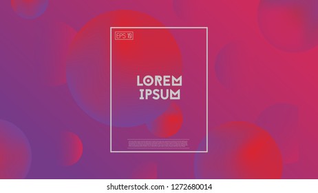 3d spheres background, Gradient shapes composition. Eps10 vector.