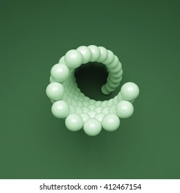 3d Spheres Composition. Vector Template. Futuristic Technology Style. Vector illustration.