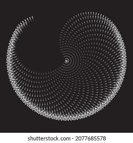 3D Spiral Design Element. Background abstract vector image