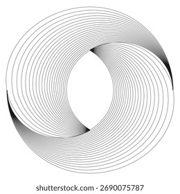 3D Spiral Digital Logo Linie Art Design für Business-Branding-Werbung 