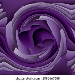 3D Spiral Striped Background abstract vector image