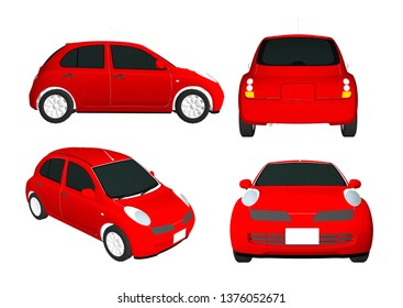 
3d sports car vector