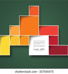 3d square background