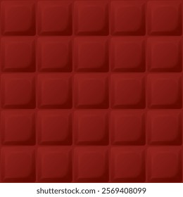 3D square block red color seamless pattern background graphic illustration.