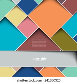 3d square design template