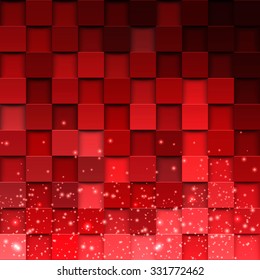 3d square mosaic. Vintage colorful texture. Vector illustration eps 10