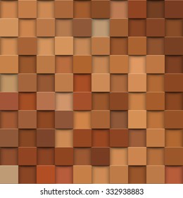 3d square mosaic. Vintage colorful texture. Vector illustration eps 10