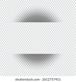 3D square Shadow template design. Cut out paper style Shadow vector illustration. Perfect Shadow for digital graphic banner poster cover design. EPS 10