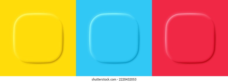 3 d formas cuadradas del fondo de la etapa del podio. Vista superior de productos cosméticos. Banners 3d cuadrados para presentación de productos. Vista superior del estadio o podio colorido. Vector