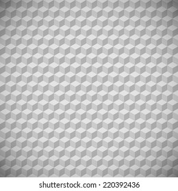 3D squares abstract background. Gray colors.