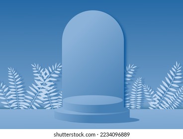 3d Stage background product scene with geometric platform. Stage background vector 3d rendering with podium. stage to show products. Stage showcase on pedestal modern 3d studio platform.