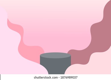 3D stage podium product on 3d background modern.