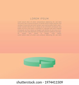 3d stage, presentation, product, show of brand. EPS 10