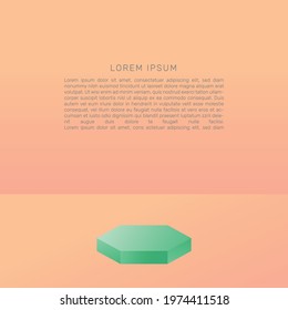 3d stage, presentation, product, show of brand. EPS 10