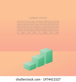 3d stage, presentation, product, show of brand. EPS 10