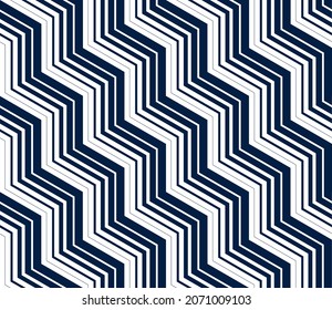 3D stair minimal lined seamless pattern, vector abstract repeat background wallpaper.