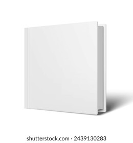 3D Standing Blank Cover Of Mini Book. EPS10 Vector