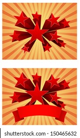 3d star burst abstract background