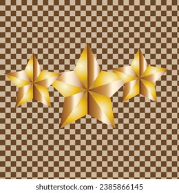 3d star gradient icon isolated on white background.star vector.