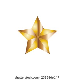 3d star gradient icon isolated on white background.star vector.
