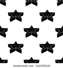 3d star icon. Element of Stars icons for mobile concept and web apps. Pattern repeat seamless 3d star icon can be used for web and mobile apps on white background